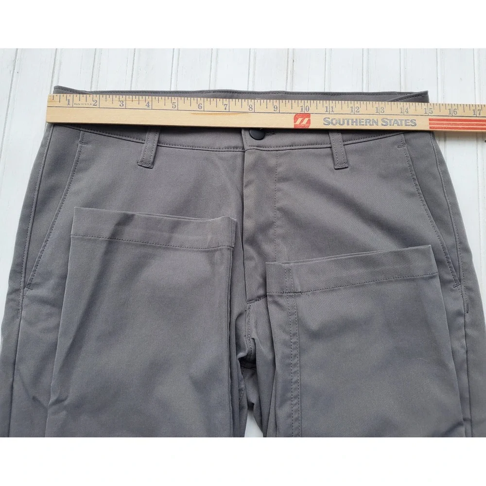 Proof Nomad Pants Mens 30x32 Slim Fit Charcoal Grey Technical Chino Trousers - Picture 4 of 7